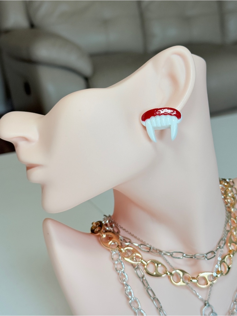 Vampire Fang Stud Earrings